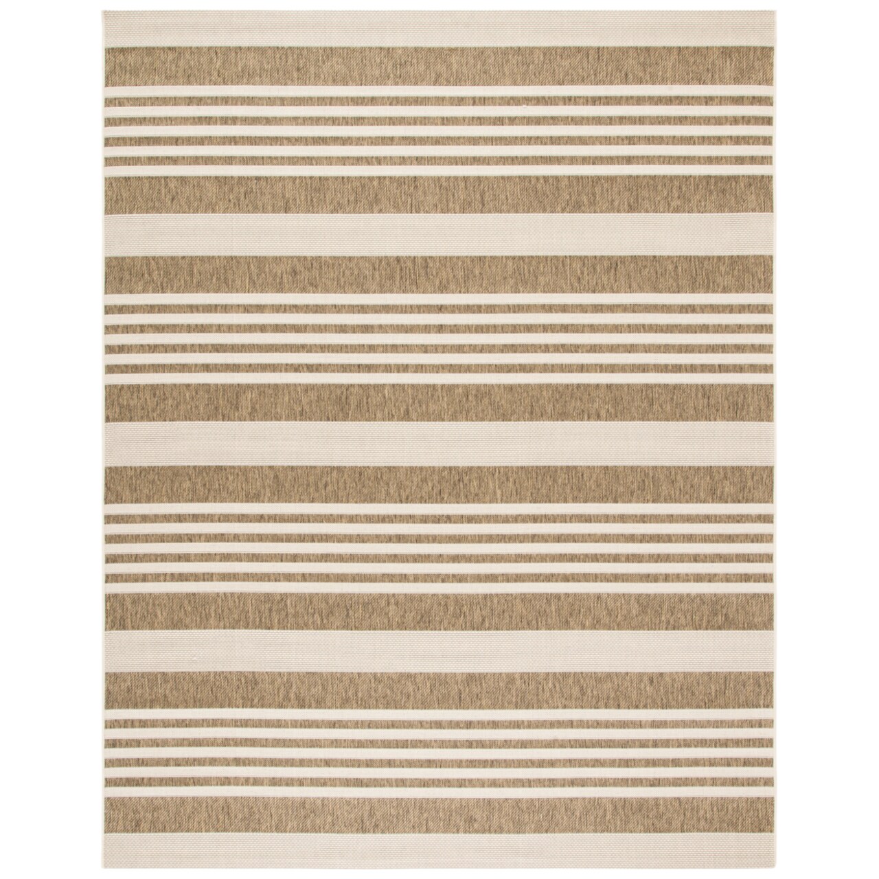 Safavieh Indoor Outdoor Cy6062-242 Courtyard Brown / Bone Rug